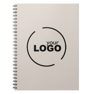 Professionell Modern Business Logotyp Beige Anteckningsbok