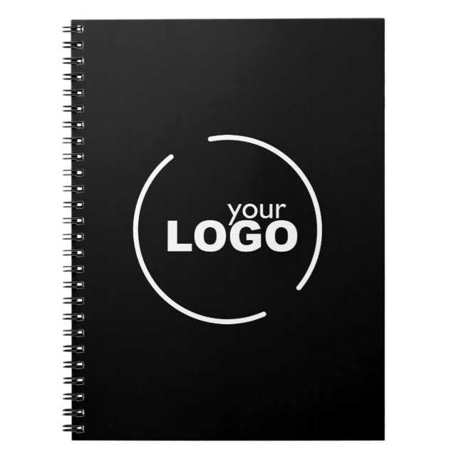 Professionell Modern Business Logotyp Black Anteckningsbok (Framsidan)