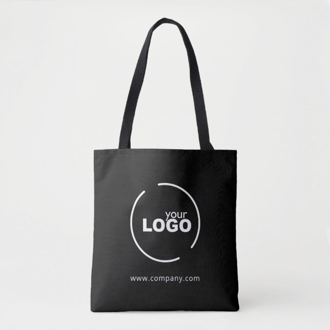 Professionell Modern Business Logotyp Black Tygkasse (Framsida)