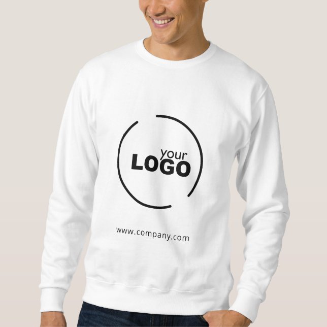 Professionell Modern Business Logotyp Lång Ärmad Tröja (Framsida)