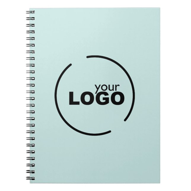 Professionell Modern Business Logotyp Light Turcos Anteckningsbok (Framsidan)