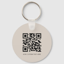 Professionell Modern Business Logotyp QR Code Beig