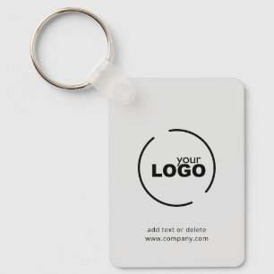 Professionell Modern Business Logotyp QR Code Gråt Nyckelring