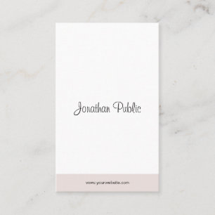 Professionell Modern Chic med minimalistisk Elegan Visitkort