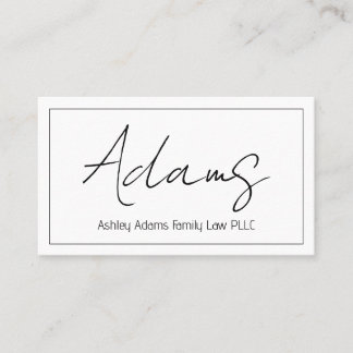 Professionell Modern Clean Affärskort Visitkort