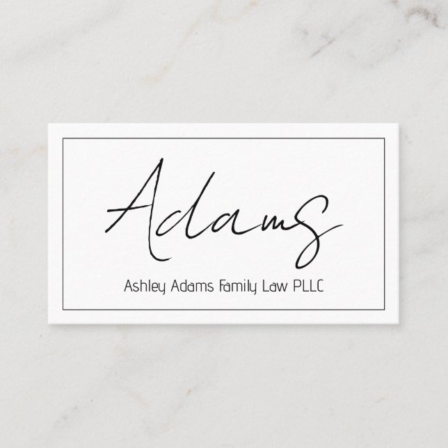 Professionell Modern Clean Affärskort Visitkort (Framsida)