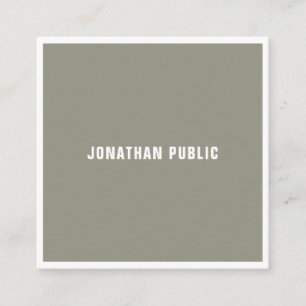 Professionell Modern Clean Template Elegant Luxury Fyrkantigt Visitkort