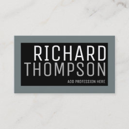 Professionell modern design med grå ram visitkort