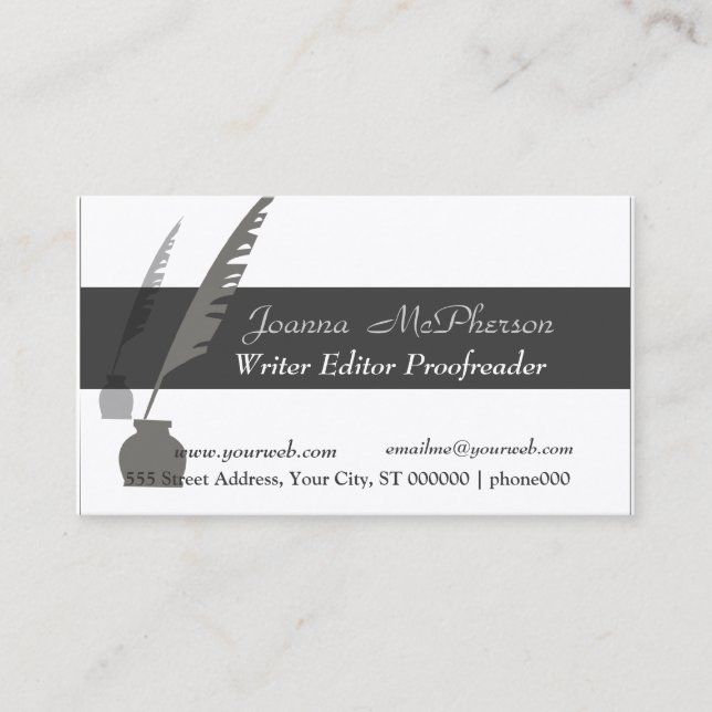 Professionell Modern Elegant Black Attorney Visitkort (Framsida)