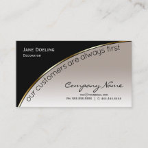 Professionell Modern Elegant Black Champagne Guld