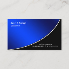 Professionell Modern Elegant Bright Blue Visitkort