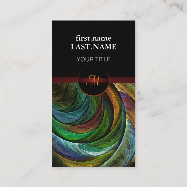 Professionell Modern Elegant Coola Färg Visitkort (Framsida)