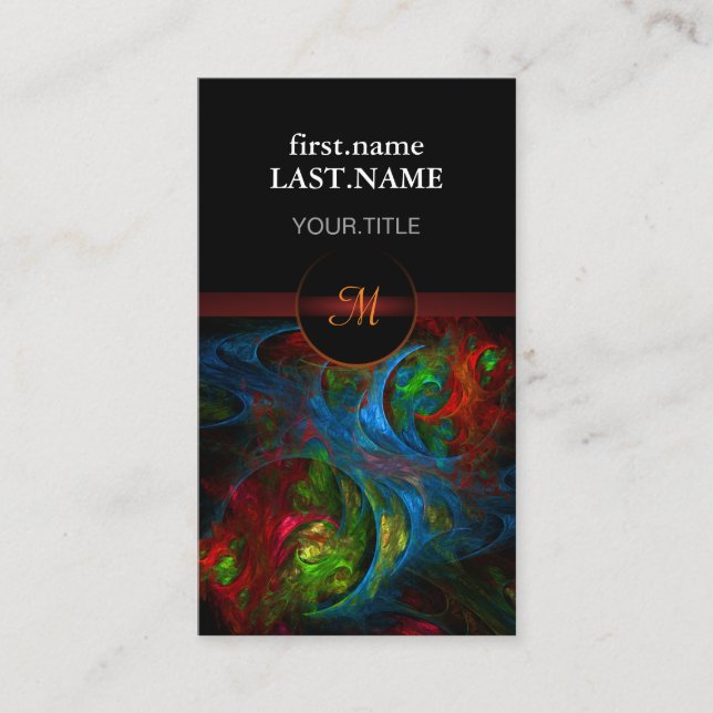 Professionell Modern Elegant Coola Genesis Blue Visitkort (Framsida)