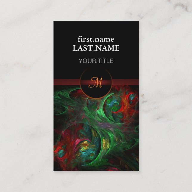 Professionell Modern Elegant Coola Genesis Grönt Visitkort (Framsida)