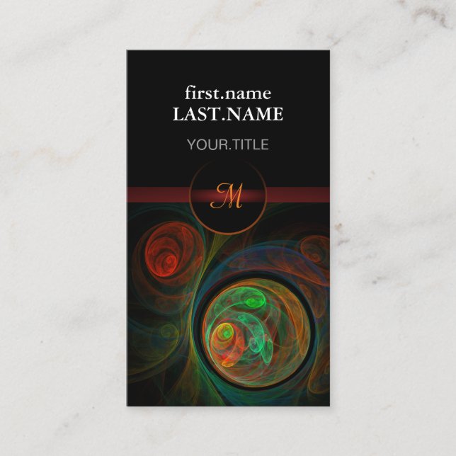 Professionell Modern Elegant Coola Reborn Grönt Visitkort (Framsida)