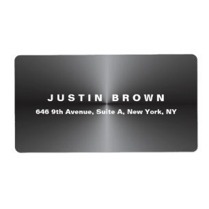 Professionell Modern Elegant Enkel Metall Grå Djär Fraktsedel