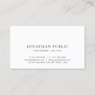 Professionell Modern Elegant för minimal design vi Visitkort