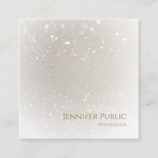 Professionell Modern Elegant - lyxmall Fyrkantigt Visitkort (Framsida)