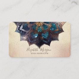 Professionell Modern Elegant Mandala, Konfetti Yog Visitkort
