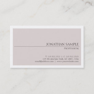 Professionell Modern Elegant Minimalist Plain Luxe Visitkort