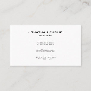 Professionell Modern Elegant Minimalistisk Mall Visitkort