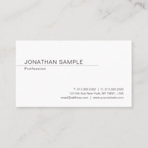 Professionell Modern Elegant - minimalistiskt Tren Visitkort