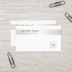 Professionell Modern Elegant Silver Utseende Mall Visitkort