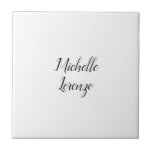 Professionell Modern Enkel att använda ditt namn Kakelplatta<br><div class="desc">Ett enkelt,  minimalistiskt tillvägagångssätt för dem som tittar en professionell.</div>