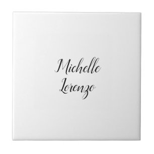 Professionell Modern Enkel att använda ditt namn Kakelplatta