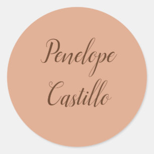 Professionell Modern Enkel citattecken Färg Runt Klistermärke