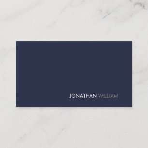 Professionell Modern enkel marin, blå minimalistis Visitkort