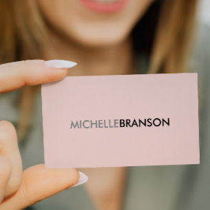 Professionell Modern enkel minimalistisk ROSA Visitkort