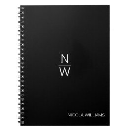 Professionell Modern Enkel Minimalistisk Svart Anteckningsbok