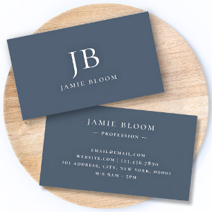 Professionell Modern enkel monogram inledande flot Visitkort