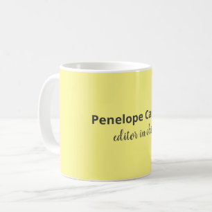 Professionell Modern enkel Snyggt ditt namn Kaffemugg