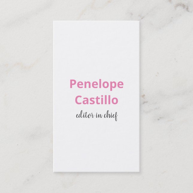 Professionell Modern enkel Snyggt Visitkort (Framsida)