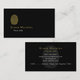 Professionell Modern enkel, svart, minimalistisk Visitkort