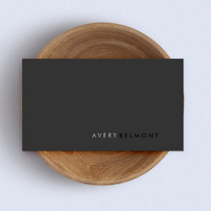 Professionell Modern enkel, svart, minimalistisk Visitkort