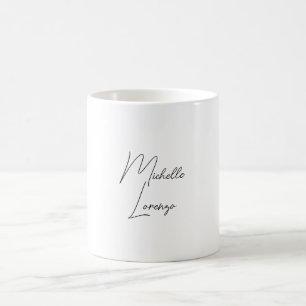 Professionell Modern enkel svart och vit, enkel, v Kaffemugg