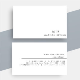 Professionell Modern enkel svart, vit, minimalisti Visitkort