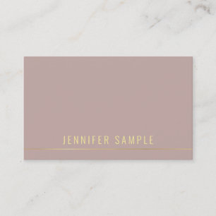 Professionell Modern Guld Namn Mall Elegant Visitkort