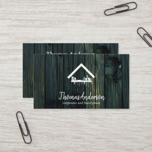 Professionell Modern Hemreparation Hantverkare Visitkort