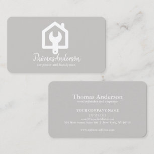 Professionell Modern Hemreparation Hantverkare Visitkort