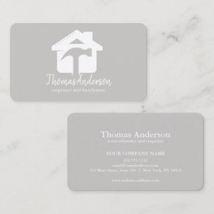 Professionell Modern Hemreparation Hantverkare Visitkort