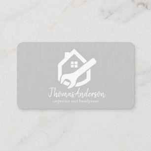 Professionell modern hemreparation hantverkare visitkort