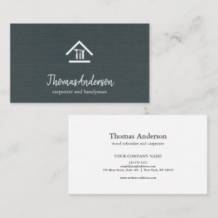 Professionell Modern Hemreparation Hantverkare Visitkort