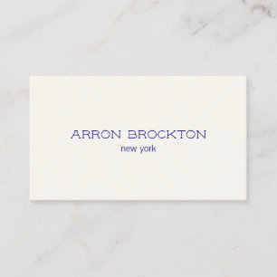 Professionell Modern Ivory White Visitkort