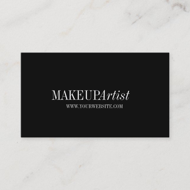 Professionell Modern Makeup Artist Visitkort (Framsida)