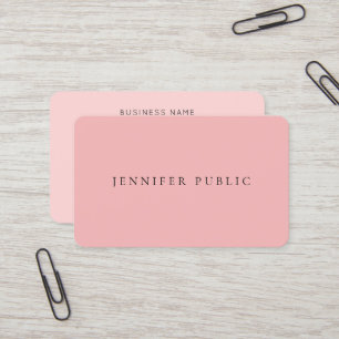 Professionell Modern Mall Elegant Roséguld Visitkort
