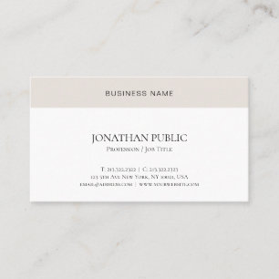 Professionell Modern minimal Elegant enkel Visitkort